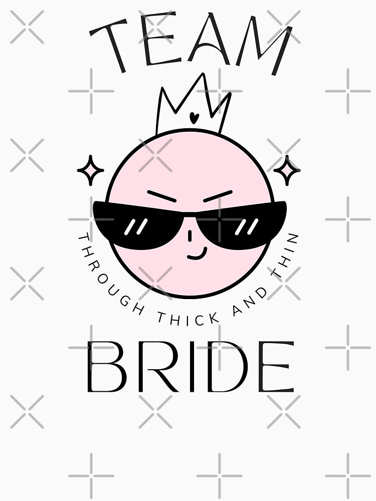 Team Bride - Bridesmaids - Gifts For Bride's Team - Bridal Hen Do Party- Sassy Bridesmaids Squad - Bridal Party by The Red Nox