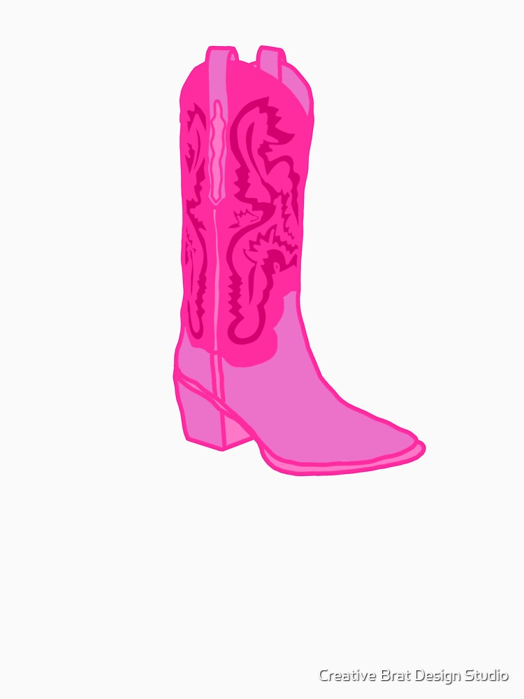 Preppy Bright Pink Cowgirl Aesthetic by Creative Brat Design Studio