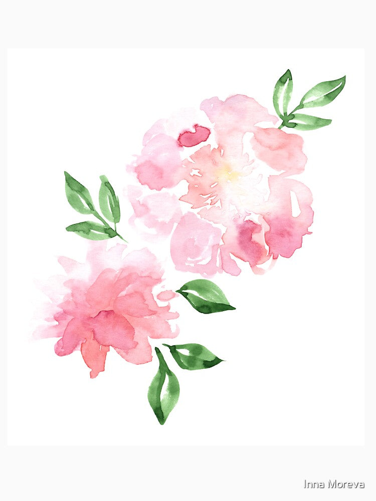 Watercolor flowers by Inna Moreva