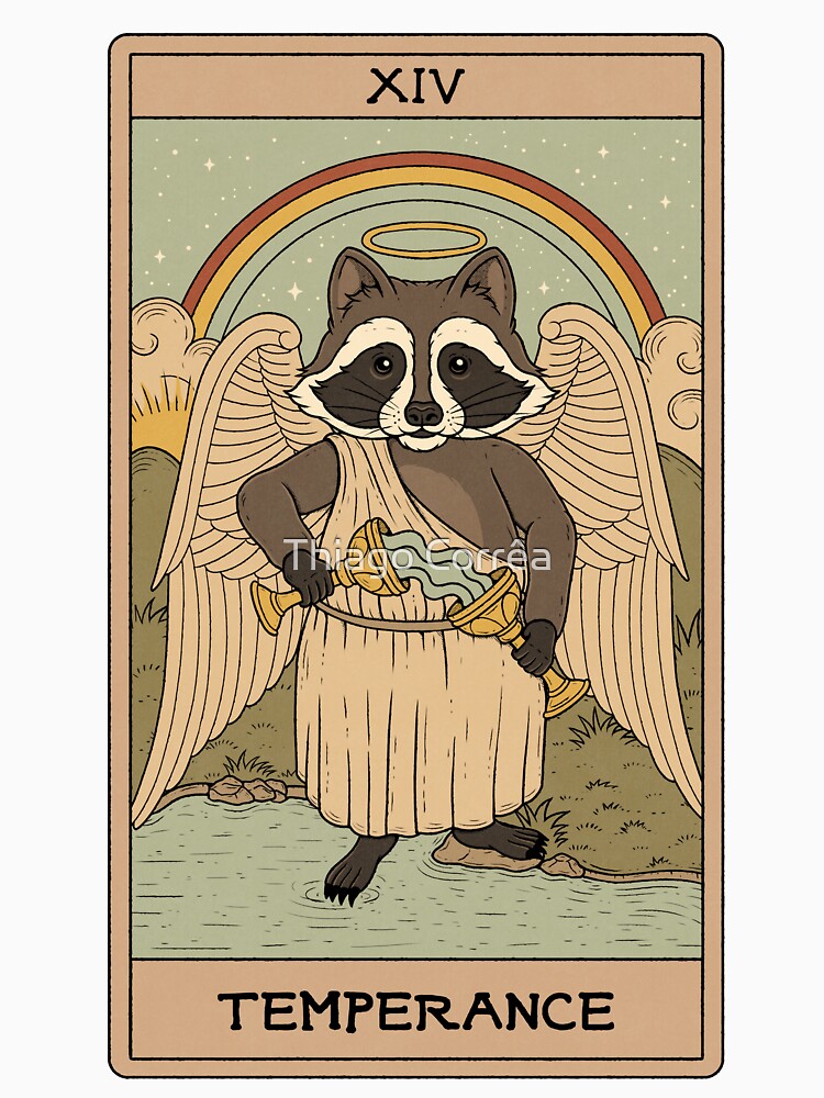 Temperance - Raccoons Tarot by Thiago Corrêa