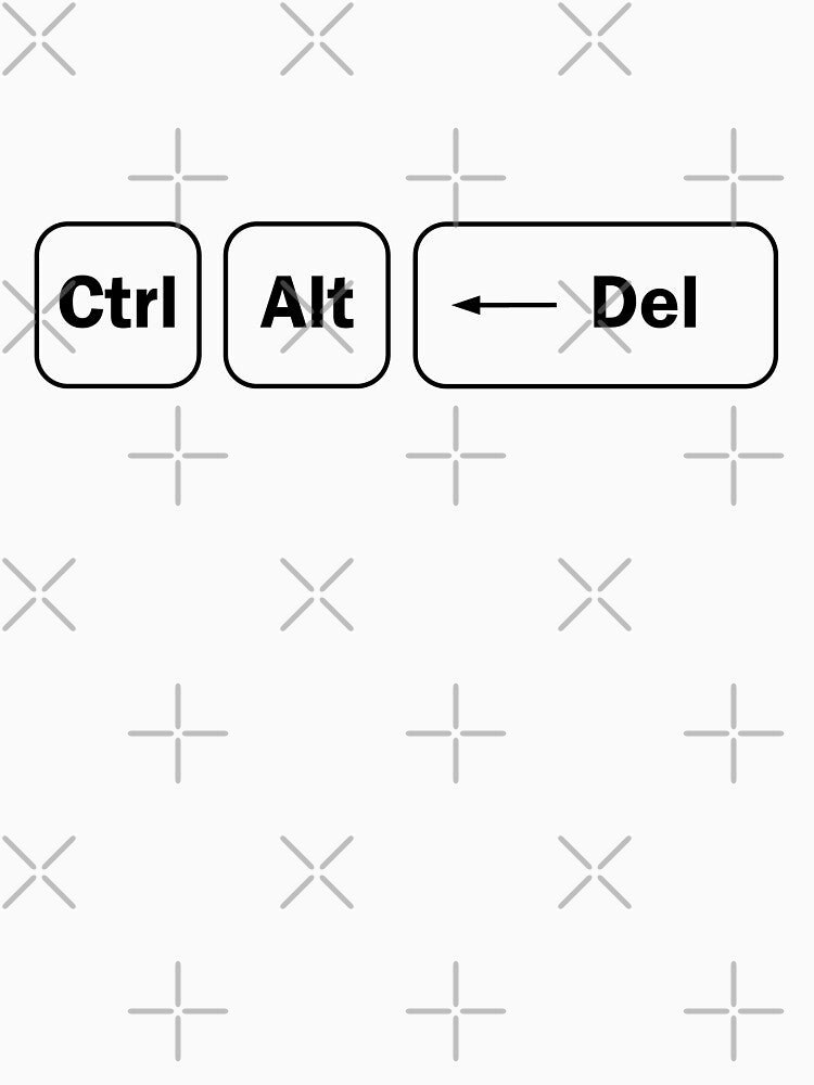 Ctrl + Alt + Del  - Computer Programming - Light Color by Programming Jokes
