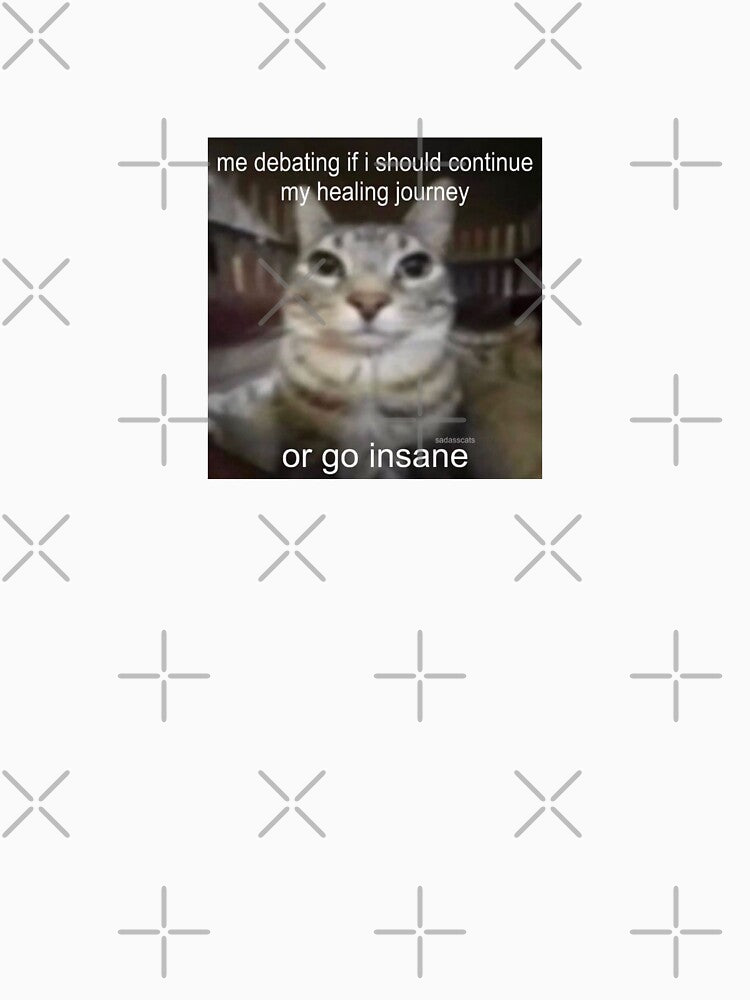 Go Insane, Healing Journey, Confused Cat by tauah