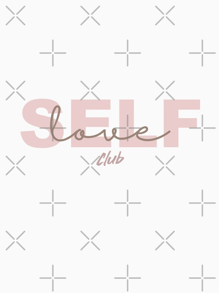 Self-love Club, Pink & Cream by Creative 1111