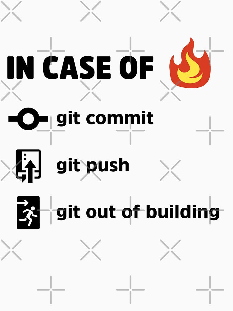 In Case of Fire v2  - Funny Programming Jokes - Light Color by Programming Jokes