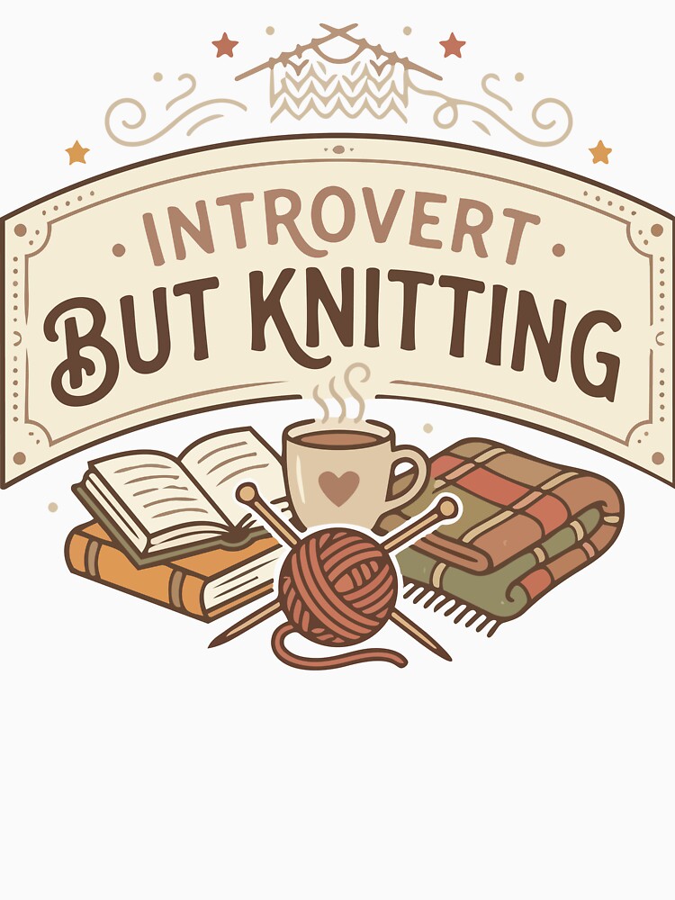 Introvert but Knitting by tigrootiger