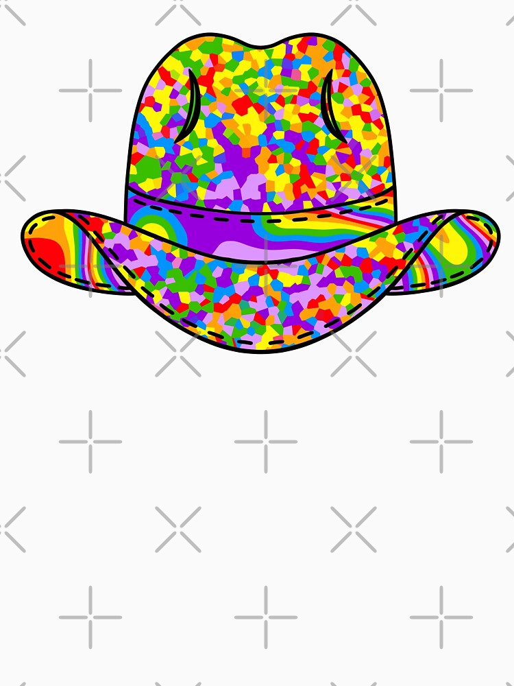 Rainbow Cowboy Hat by Sartoris Art