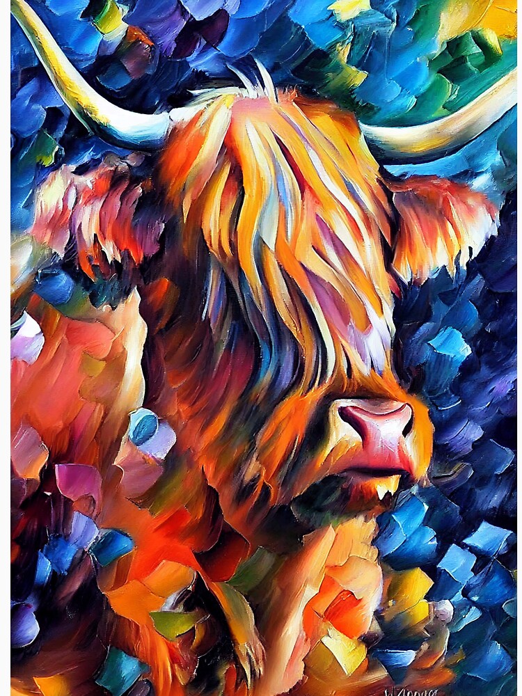 Highland Cow Oil Painting by StephenJSmith