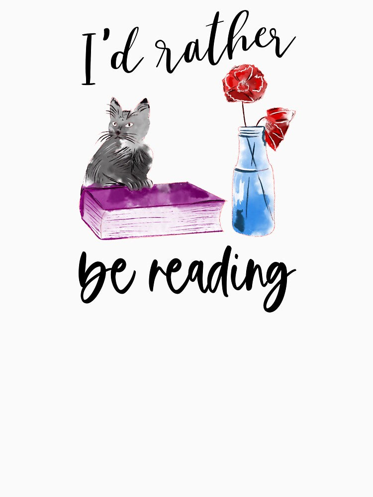 I'd rather be reading books Design by NataPrando