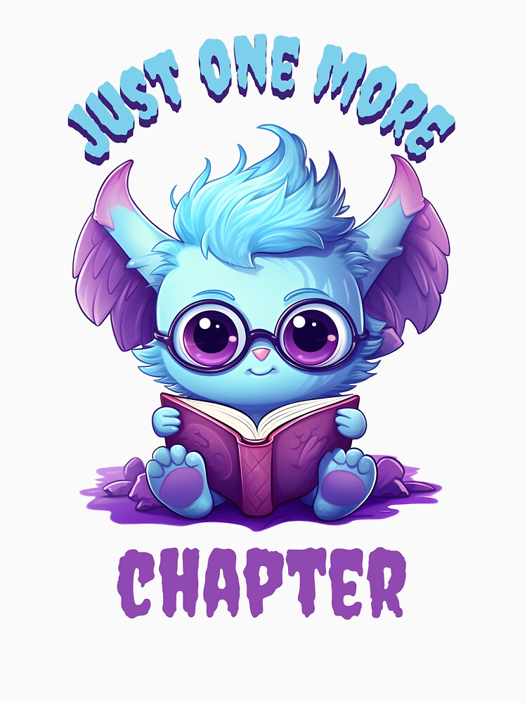 Just One More Chapter Cute Monster by LuxindaSwirl