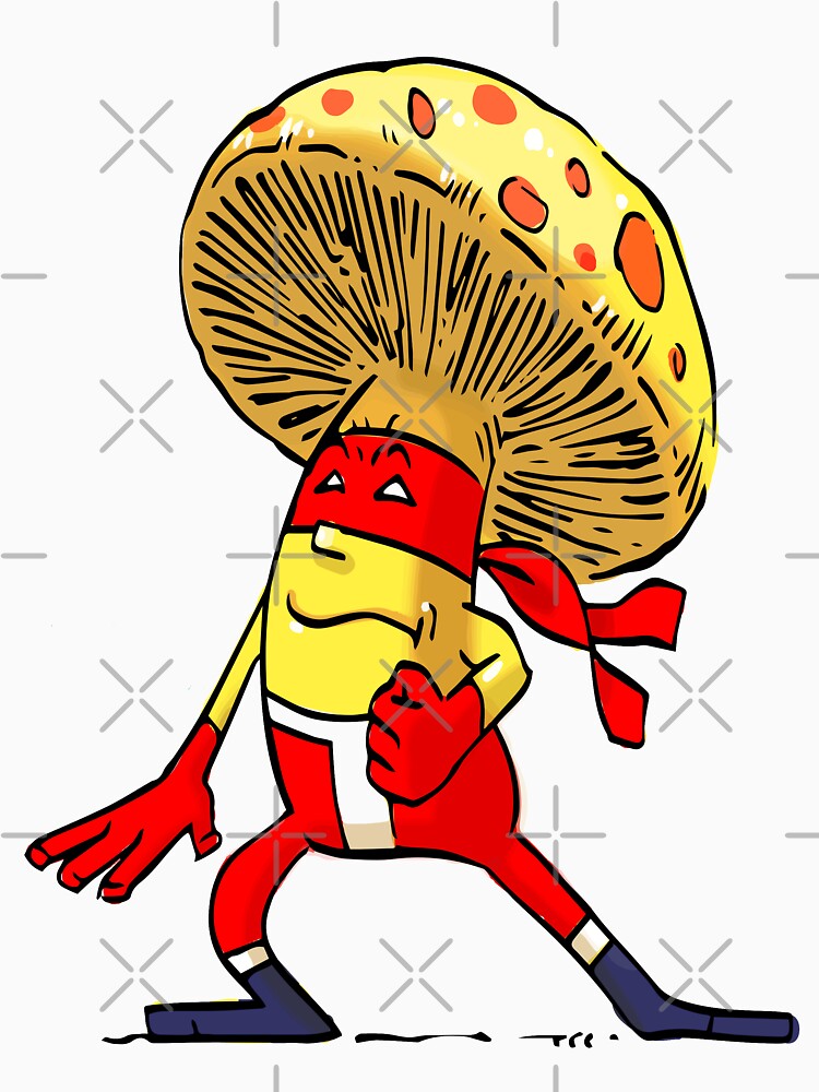 Mushroom Ninja Mixed Martial Arts MMA Superhero by ProjectX23