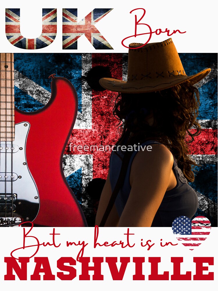 country music uk nashville t shirt. by freemancreative