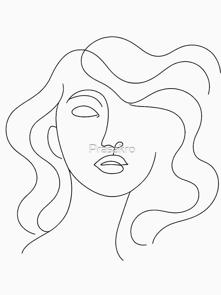 Women Line Art by Prasakro