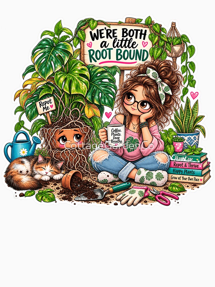 We’re Both a Little Root Bound – Funny Plant Mom by CottageGardenCo