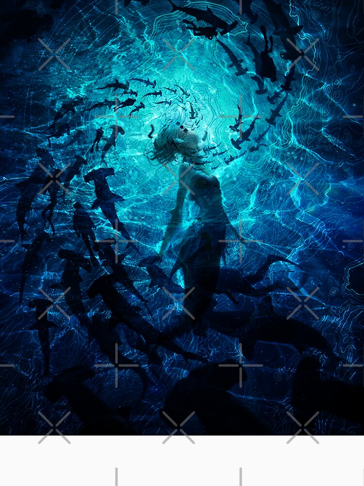 Cosmic Siren Depths | Dark Ocean Fantasy Surreal Art by Md_Openworld