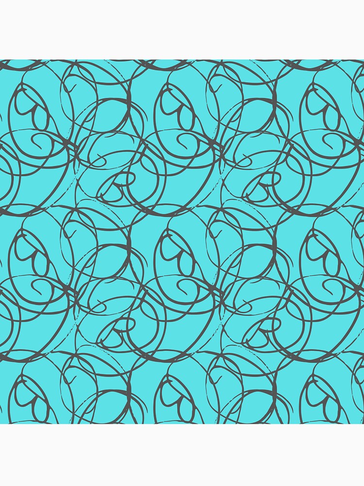 Blue Line Art by MoccaArt