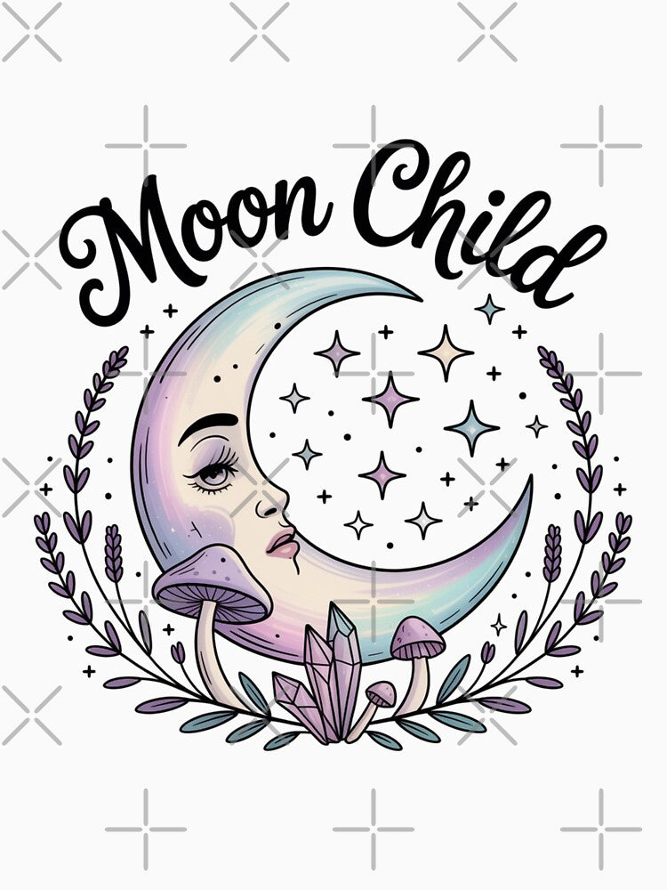 Moon Child Mushroom Design by Peter Stawicki