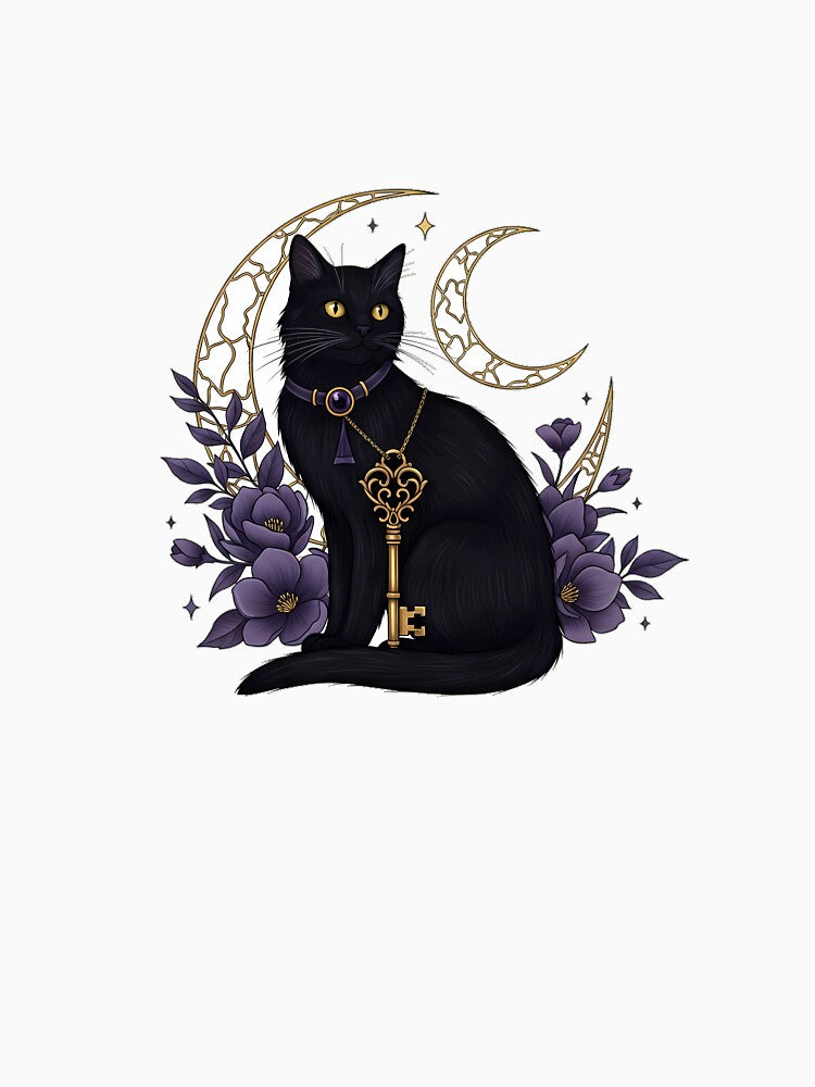 Black Cat Key Charm Gift by IllumeInk