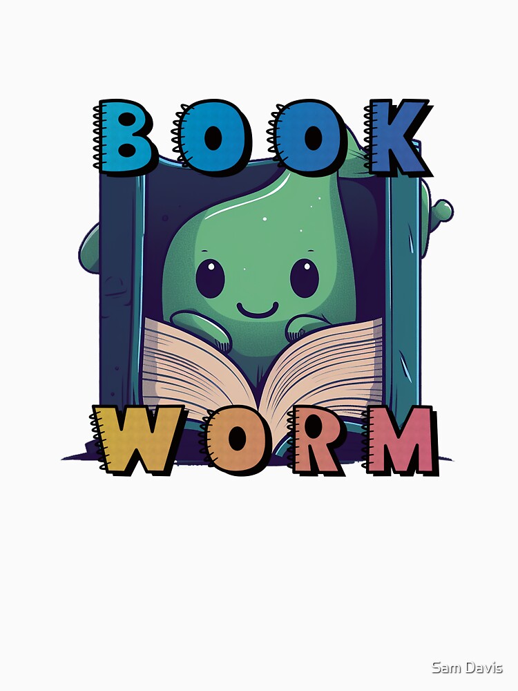 Book Worm: Adorable Reading Lover / Book Lover by Bug & Brush
