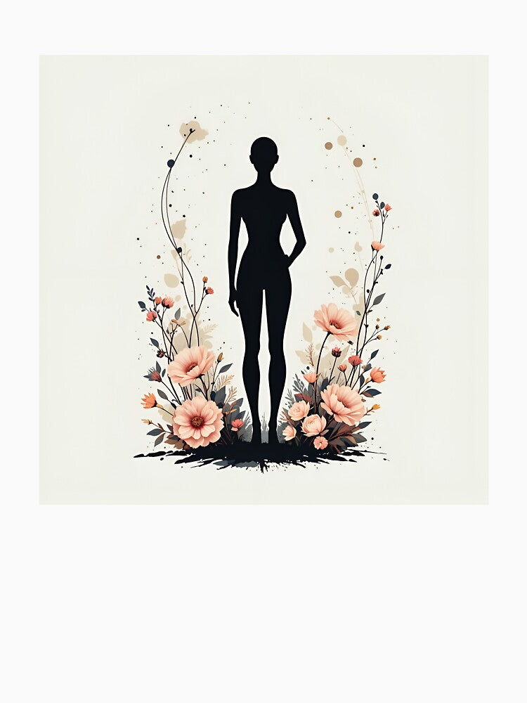 In My Bloom Era – Minimalist Aesthetic Floral Ink T-Shirt | Soft Girl Energy | Trendy Self Growth Design by BloombyInk