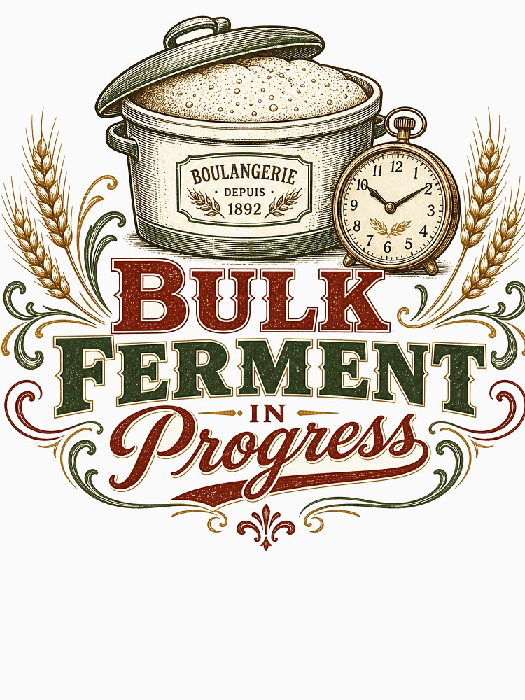 Bulk Ferment In Progress Vintage Sourdough Gift by BoosterShop