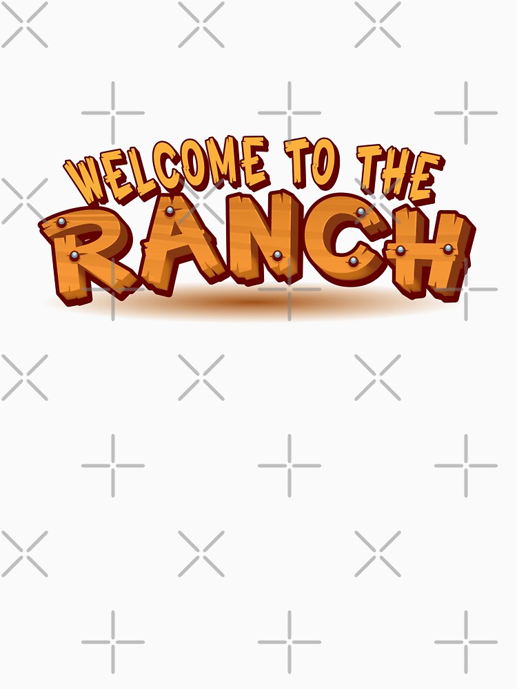 Welcome to the ranch in wooden text by jazzydevil