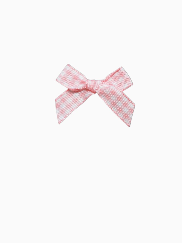 Pink Gingham Bow by The Digital Edit by M