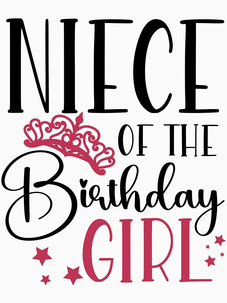 Family Matching Birthday Squad Niece of the Birthday Girl Birthday Squad Party Favors by mysticblvd