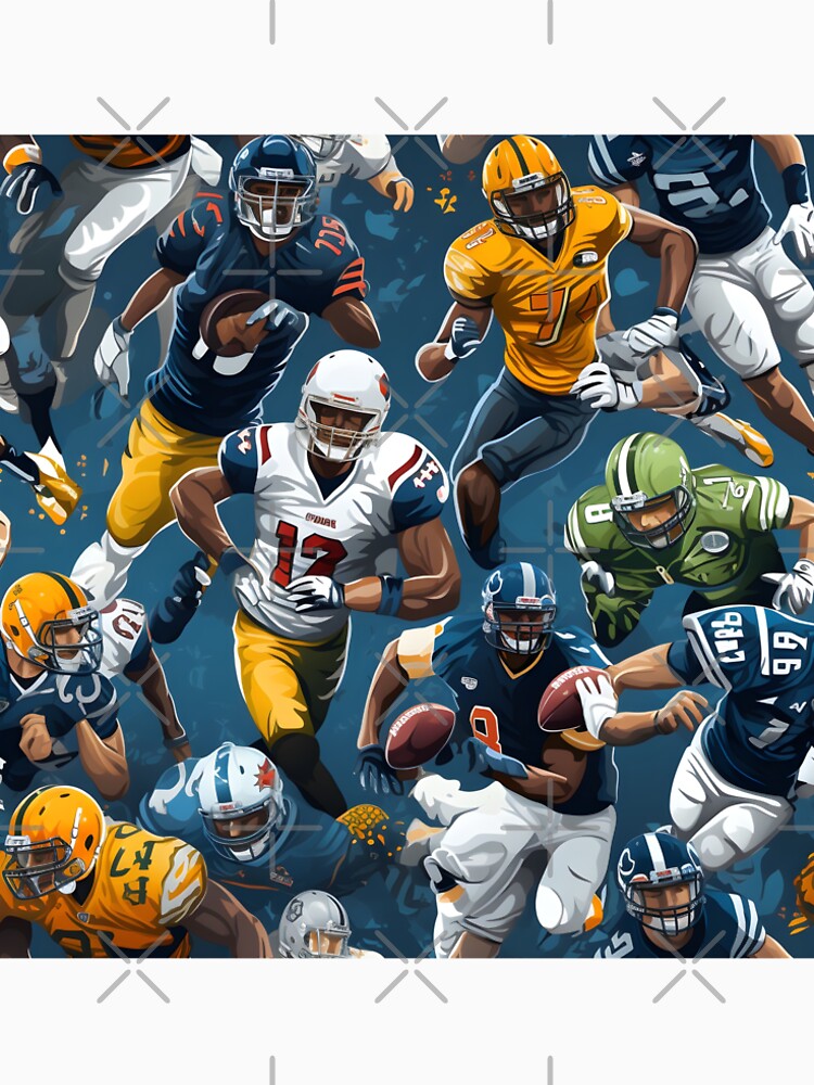 Architects of football dream—building a Football Kickoff legacy with each pass, run, and touchdown. Post Graduate Study of Autumn Design Fall Fashion Football Pattern. by ignasirus