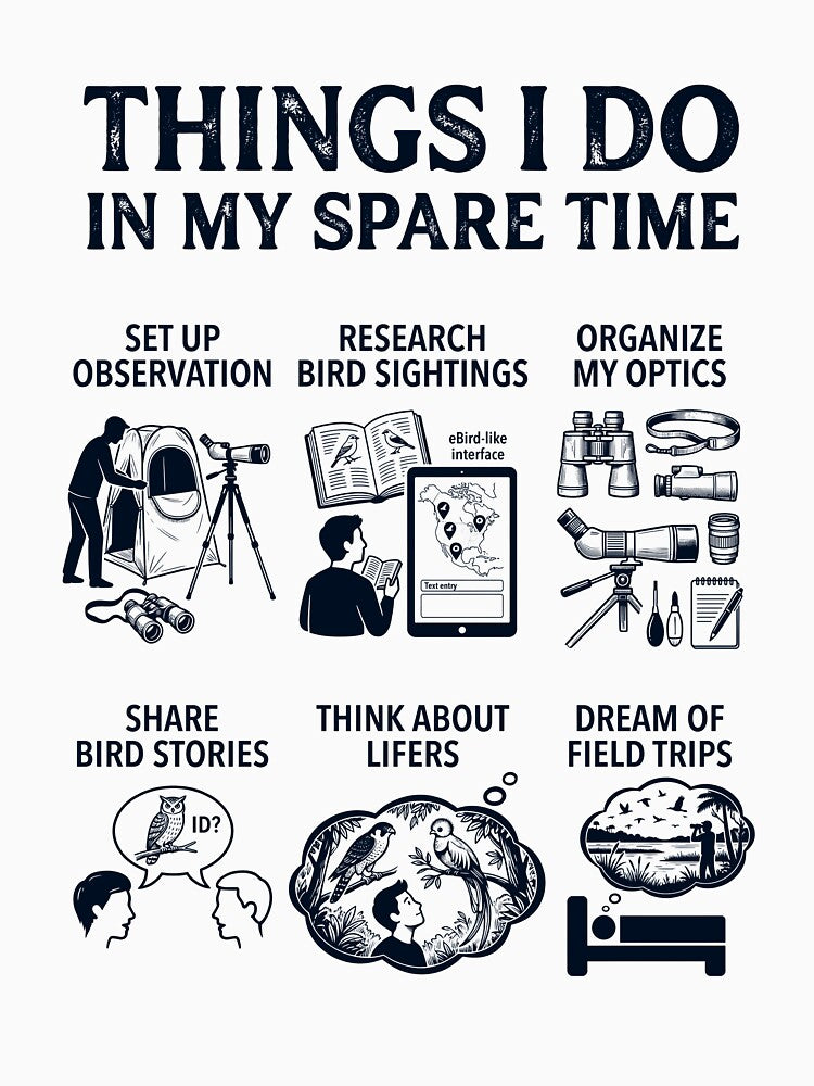 Funny Bird Watching Lover Spare Time Activities by dian-rody-crest