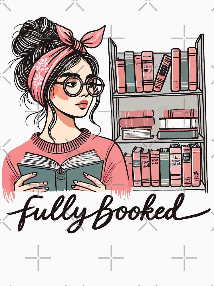 Retro Book Girl Design For Frequent Readers And by LuminOrb