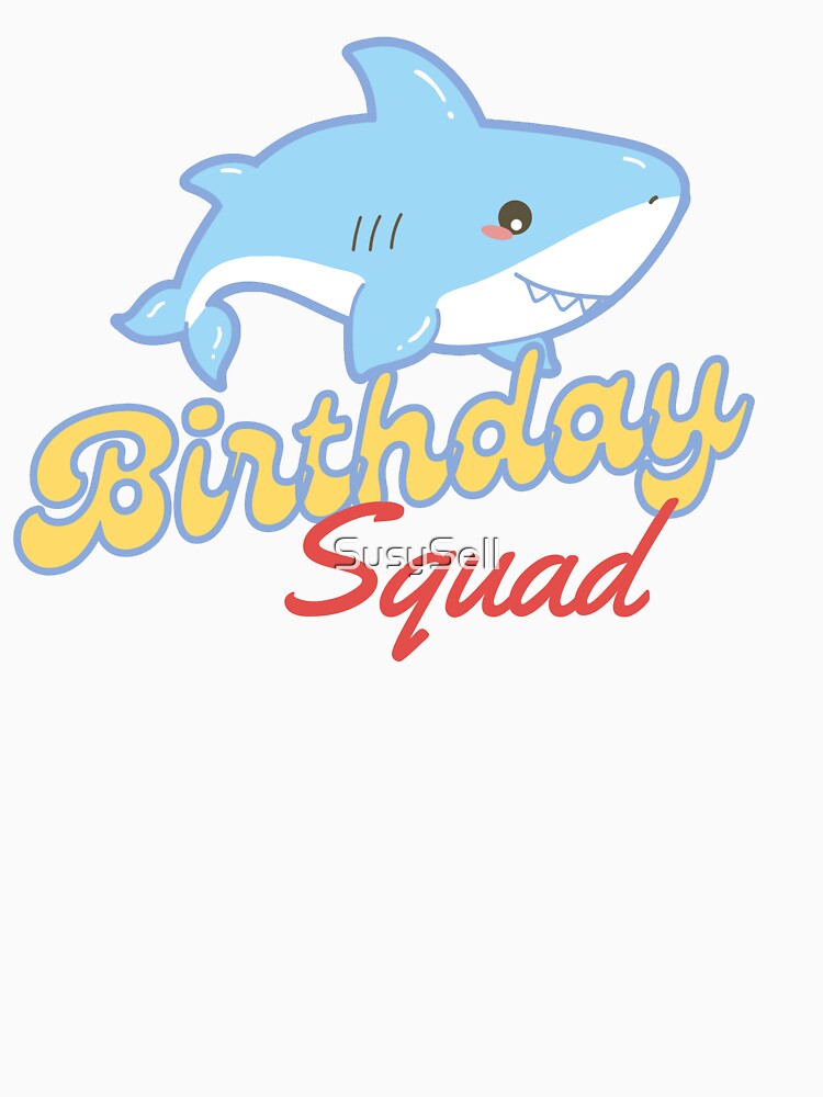 Shark Birthday Squad for Boy by SusySell