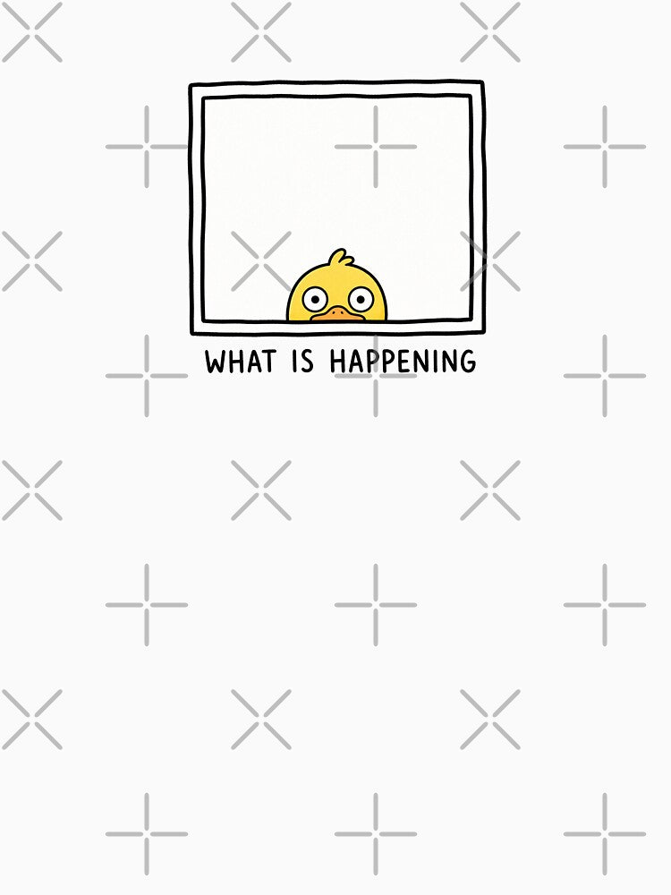 What Is Happening Funny Duck Meme Confused Relatable by MonkiFlipp
