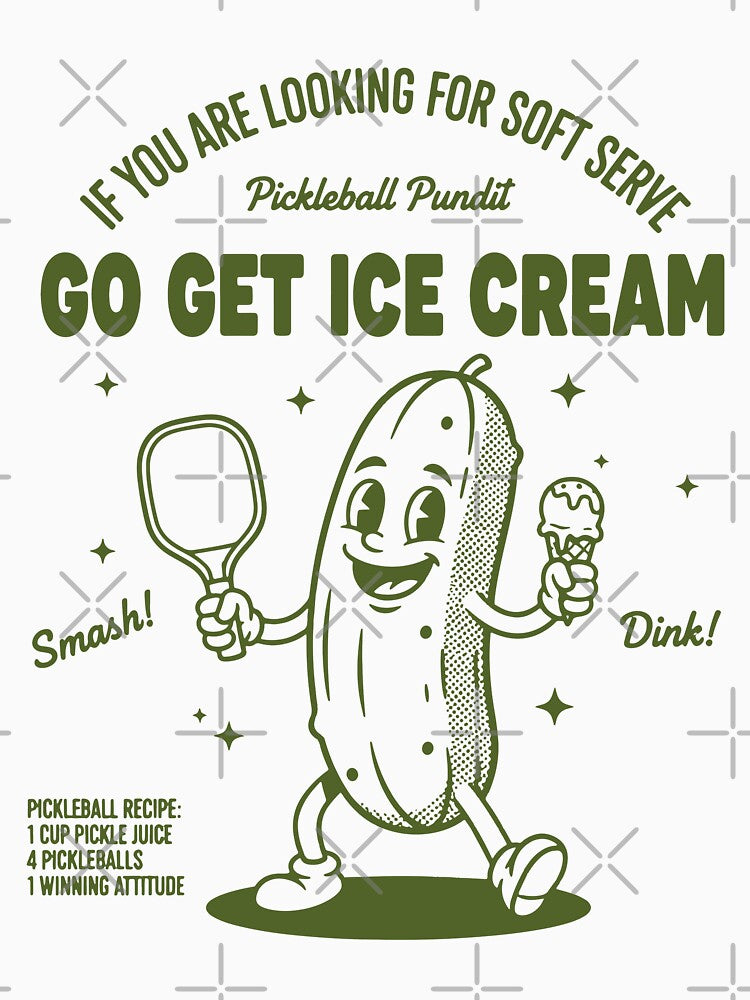 Pickleball funny player love pickleball go get ice by LuminOrb
