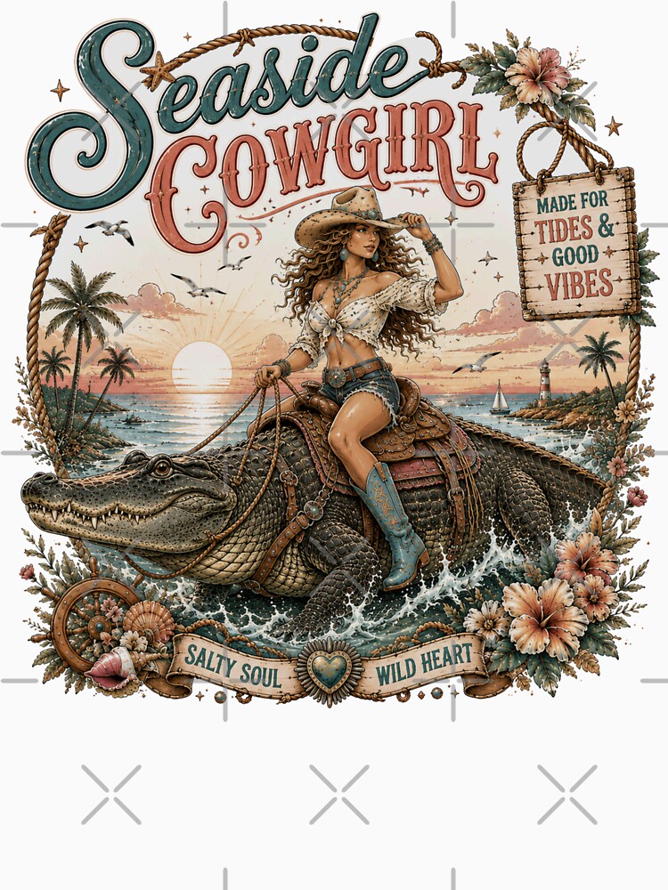 Seaside Cowgirl Salty Soul Wild Heart - Made For Tides & Good Vibes by legendaryskins