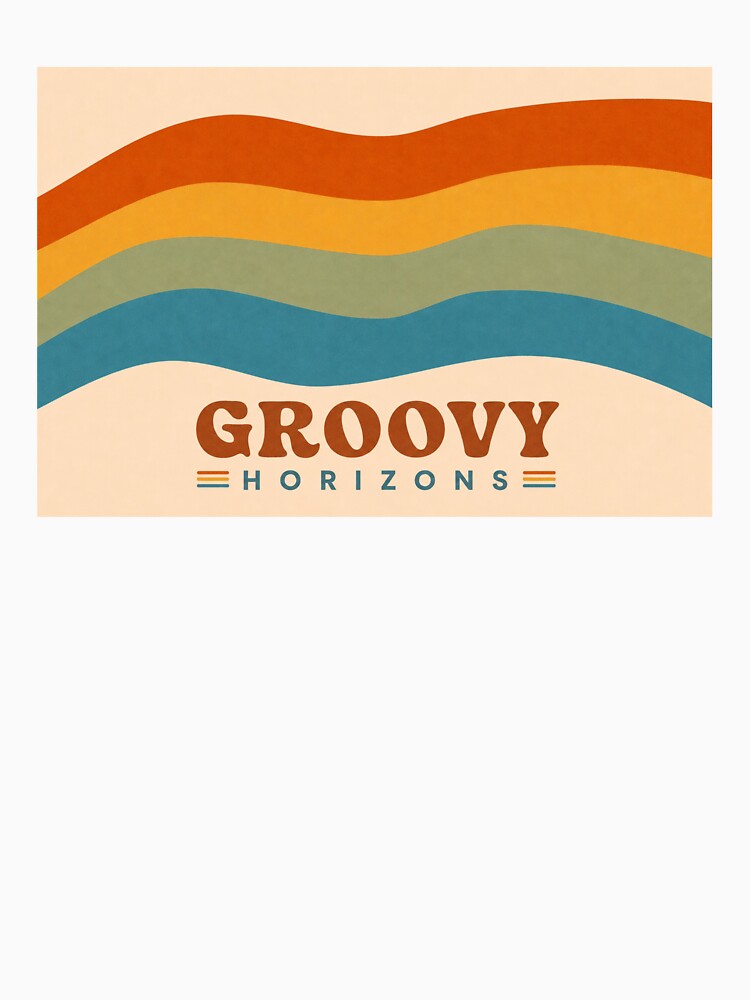 70s Groovy Horizons Retro Waves by BlueBerry45