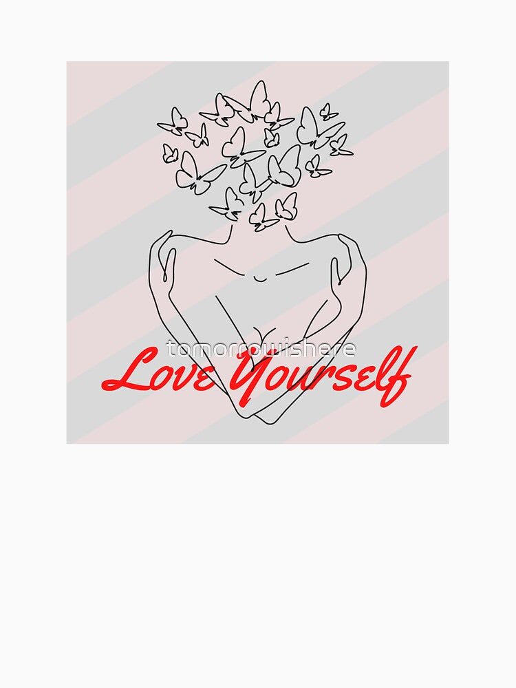 Love Yourself (stripes) by tomorrowishere
