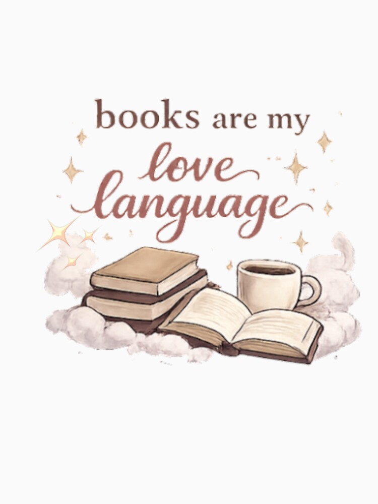 Books Are My Love Language | Cozy Book Lover Aesthetic Reading Quote by AeraArts