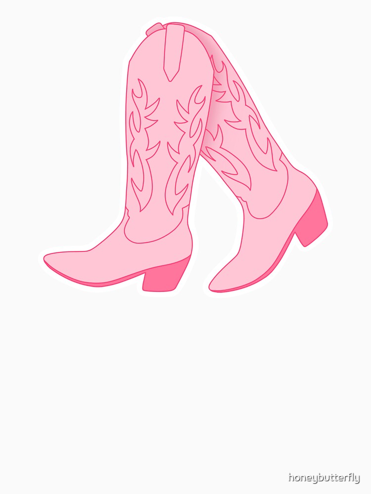 Pink Cowgirl Boots by honeybutterfly