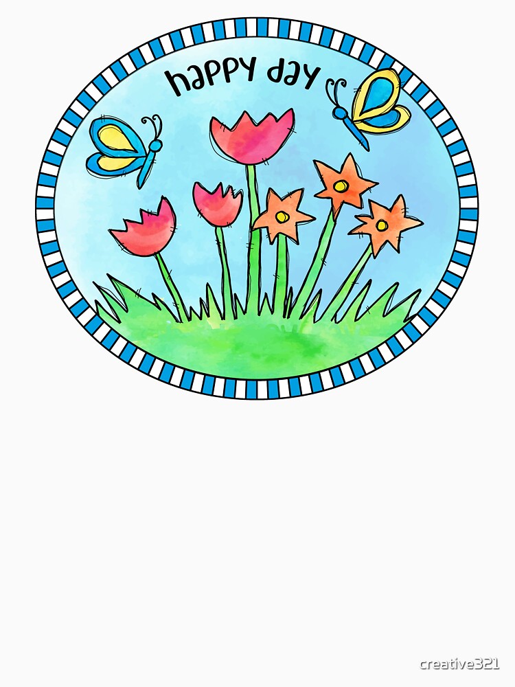 Happy Day Summer Watercolor Design by creative321