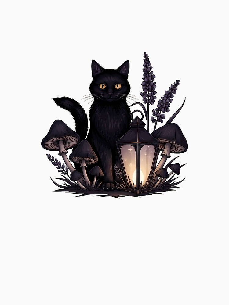 Midnight Mushroom Familiar Gift by IllumeInk