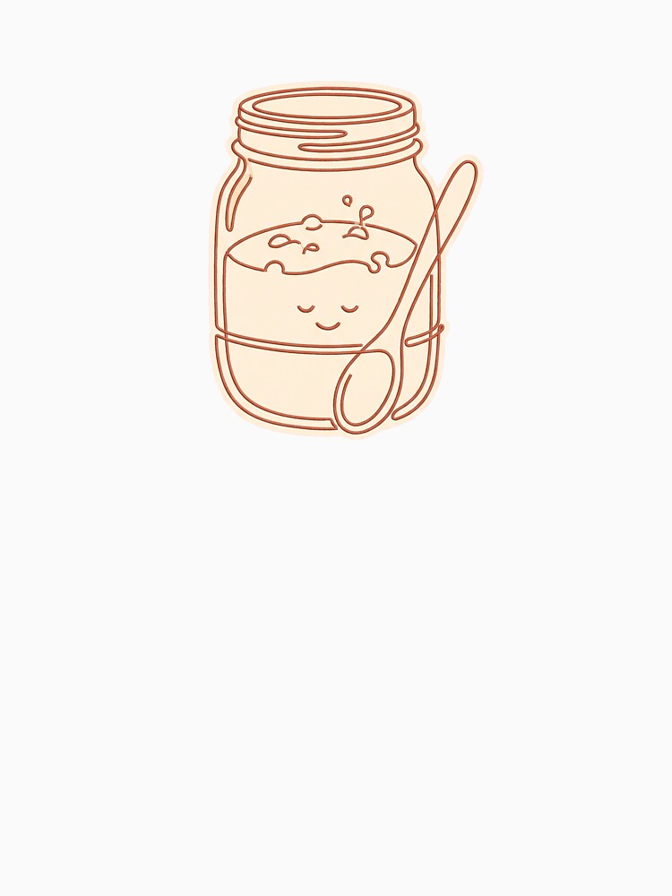Sourdough Starter Single-Line Embroidery Style Art by Ninjacatoff