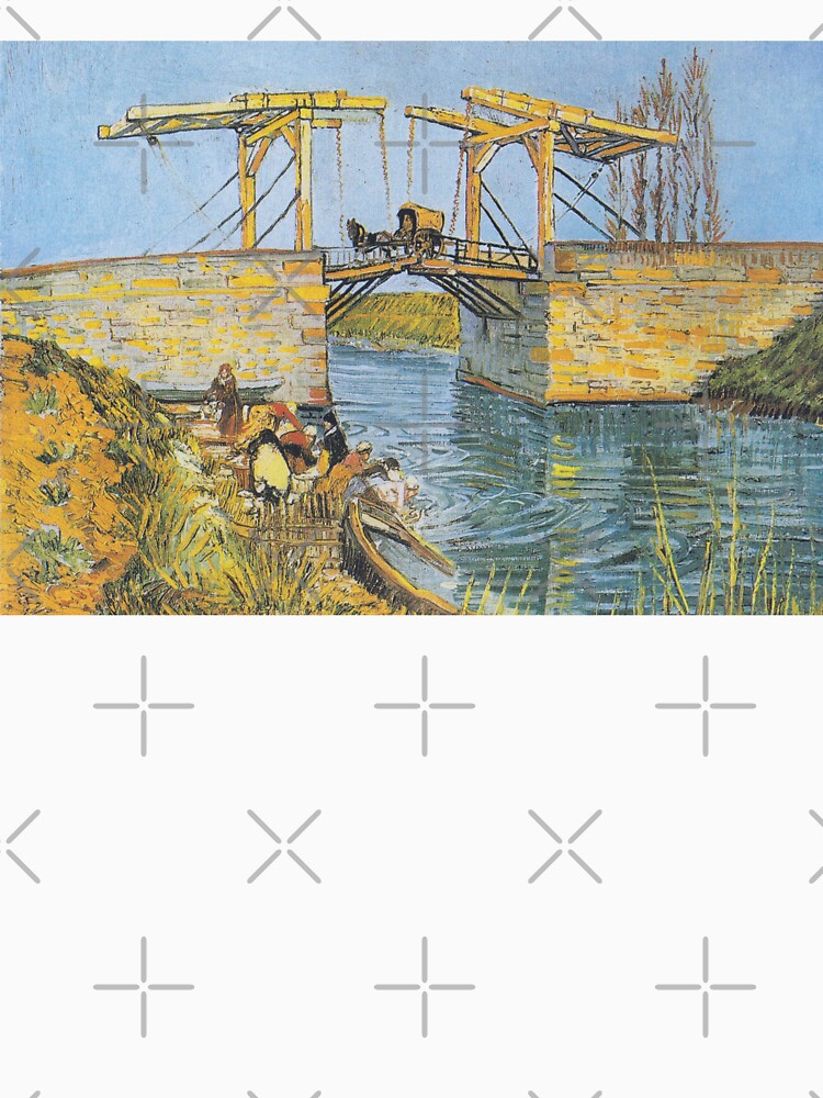 The Langlois Bridge at Arles with Women Washing by amonarte