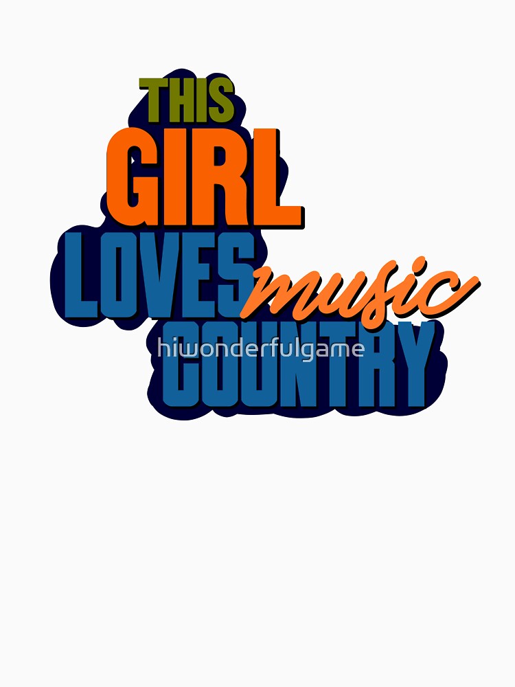 This Girl Loves Country Music stickers music. by hiwonderfulgame