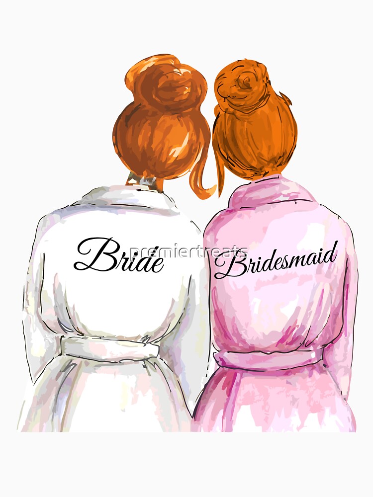 Personalized Bridesmaid Gift (Both Redhead) by premiertreats