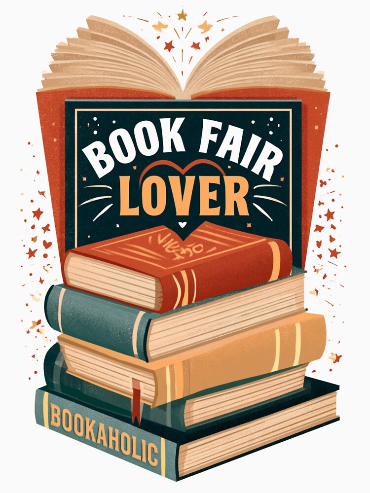 Book Fair Lover – Cute Vintage Bookworm Reading Design by DyzioSupply