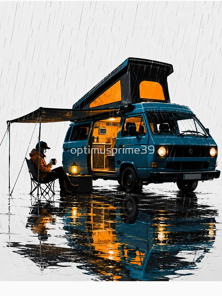 Rainy Van Camping Adventure by optimusprime39