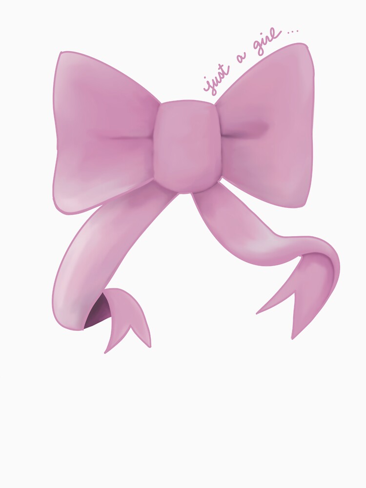 Coquette, pink bow, hand drawn pink coquette bow by Scardoodles