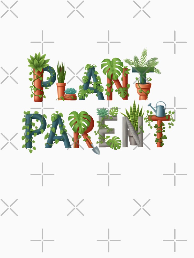 Plant Parent Typography With Multiple Potted Plants And Leav by pumsquare