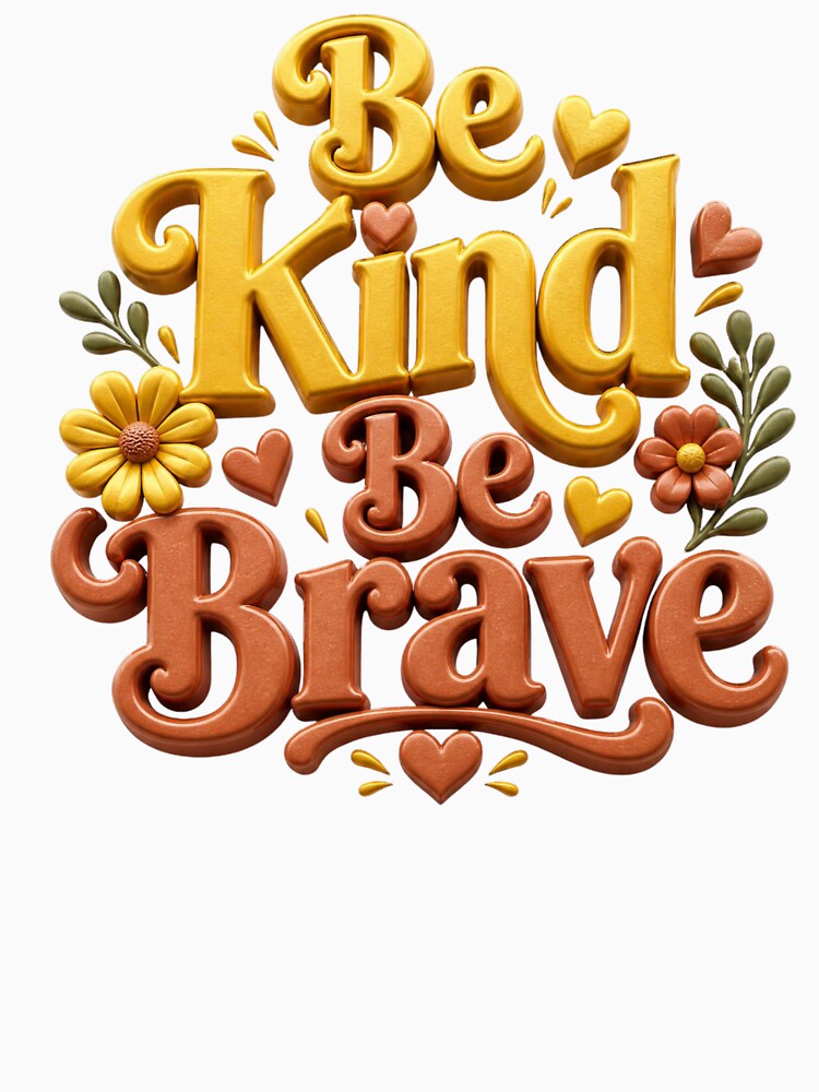 Be kind Be brave by Tunarite