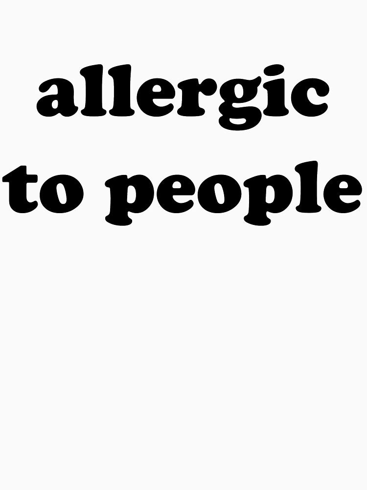 Allergic to people by kapotka